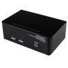 StarTech KVM Switches - StarTech 2-Port DVI VGA Dual Monitor KVM Switch USB with Audio and USB 2.0 Hub