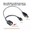 EZCool - EZCool Micro USB Male to USB Female Host for OTG Device/USB Power Cable Y Splitter