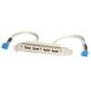 USB 2.0 Cables - StarTech 4-Port USB A Female Slot Plate Adapter