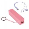 Toys & Gadgets - Laser 2200mah Emergency Power Bank with 3 in 1 Charging Cable Precision Pink | MegaBuy Computer Parts