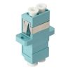 4Cabling - 4Cabling LC OM3 Multimode Through Coupler Duplex Aqua