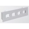 Elsafe Cable Management & Installation - Elsafe QIKFIT 4x Data Cutout (White) INC: 2x Mounting Clips