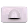 4Cabling - 4Cabling Bullnose Low Profile Wall Plate White