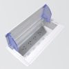 Elsafe - Elsafe Axxess QF45 4 GPO/5 x Data Cutouts Anodised Lid Grey/Silver