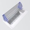 Elsafe Cable Management & Installation - Elsafe Axxess QF45 4 GPO/5 x Data Cutouts Anodised Lid Grey/Silver