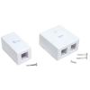 Cable Management & Installation - 4Cabling Double Keystone Surface Mount Box