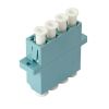 4Cabling - 4Cabling LC/LC Coupler Quad Ceramic Sleeve OM3