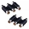 4Cabling Audio Adapters - 4Cabling RCA Adapter1 pc 3 x Female to 3 x Female