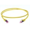 4Cabling - 4Cabling Cat6a S/FTP LSZH 1m RJ45-RJ45 Network Cable Yellow