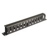 4Cabling - 4Cabling 1RU 19 inch Cable Management Rail 12 Slot Metal: 7cm deep