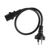 Power Cables - 4Cabling IEC C13 to Mains Power Cord 0.5m