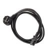 Power Cables - IEC C13 to Right Angled Mains Power Cord 2m Black | MegaBuy Computer Parts