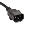 4Cabling - 4Cabling IEC C14 to Mains Socket Cord 1.5m