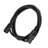 4Cabling - 4Cabling IEC C15 C14 Extension Cord 2m Black
