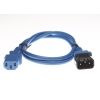 Power Cables - IEC C13 C14 Extension Cord 0.5m Blue | MegaBuy Computer Parts