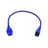 4Cabling - 4Cabling IEC C14 C15 Extension Cord 0.5m Blue 250V/10A Rated