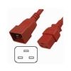 4Cabling - 4Cabling 15A IEC C19 C20 Extension Cord 1m Red
