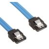 SATA Cables - Astrotek SATA 3.0 Data Cable 50cm Male to Male 180 to 180 Degree with Metal Lock 26AWG Blue