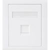 Cat6 Network Cables - Astrotek Cat6 RJ45 Wall Face Plate 86x86mm 1-Port Socket Kit