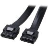 Astrotek - Astrotek SATA3.0 Data Cable 30cm 7-Pins Straight to 7-Pins Straight with Latch Black Nylon Jacket 26AWG