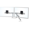 Ergotron - Ergotron HX Desk Dual Monitor Arm White