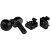 Rackmount Accessories - StarTech M6 Screws and Cage Nuts 50 Pack Black
