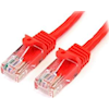 StarTech Cat5 Network Cables - StarTech 3m Red Snagless UTP Cat5e Patch Cable