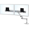 Ergotron - Ergotron LX Dual Direct Desk Mount Arm White
