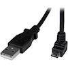 USB 2.0 Cables - StarTech 2m USB to Down Angle Micro USB Cable