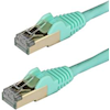 Cat6 Network Cables - StarTech 1m Aqua Cat6a Ethernet Cable STP