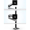 Generic Brackets & Mounting - LX Dual Stacking Arm Tall Pole Black