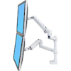 Ergotron - Ergotron LX Stacking Arm White No GROMMET