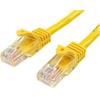 StarTech Cat5 Network Cables - StarTech 5m Yellow Snagless Cat5e Patch Cable