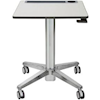 Ergotron Desks - Ergotron LearnFit 16IN Travel Adjustable Standing Desk Clear Anodized