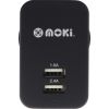 Moki - Moki Dual USB Wall Charger Blk