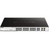 Gigabit Network Switches - D-Link DGS-1210-28MP 28-Port Gigabit WebSmart PoE Switch with 24 RJ45 and 4 SFP Ports. PoE budget 370W