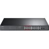 Gigabit Network Switches - TP-Link TL-SL1218MP 16-Port 10/100Mbps + 2-Port Gigabit Unmanaged PoE Switch