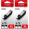 Canon Ink Cartridges - Canon PGI670XL Blk Ink Twin Pk