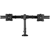 Generic Brackets & Mounting - Deskmount Dual-Monitor Arm for up to 27 inch Monitors Low-Profile Design Desk-Clamp or Grommet-Hole Monitor Mount