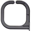 Cable Management & Installation - 4Cabling 1RU Medium Plastic Cable Management Ring 62 x 62mm