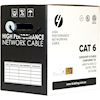 4Cabling - 4Cabling Cat 6 Ethernet Cable w Solid Conductors 305m Reel Box Black