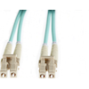 4Cabling - 4Cabling 2m LC-LC OM4 Multimode Fibre Optic Patch Cable Aqua