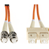 4Cabling - 4Cabling 1m SC-ST OM1 Multimode Fibre Optic Cable Orange