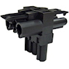 4Cabling - 4Cabling Elsafe: T Connector 1 Male/2 Female Black