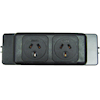 4Cabling - 4Cabling Elsafe: PB Series 2 GPO Black Frame and Faceplates