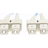 4Cabling - 4Cabling 2m SC-SC OM1 Multimode Fibre Optic Cable Blue