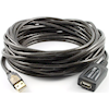 4Cabling - 4Cabling 15M USB 2.0 AM-AF Active Extension Cable Black