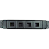 Elsafe Cable Management & Installation - Elsafe PB Series 2 Data Punch Outs Frame Face Plates Black