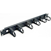 4Cabling - 4Cabling 2RU Cable Management Rail 5 Plastic Ring
