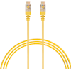 4Cabling - 4Cabling 0.5m Cat6a RJ45 S/FTP Thin LSZH 30 AWG Network Cable Yellow